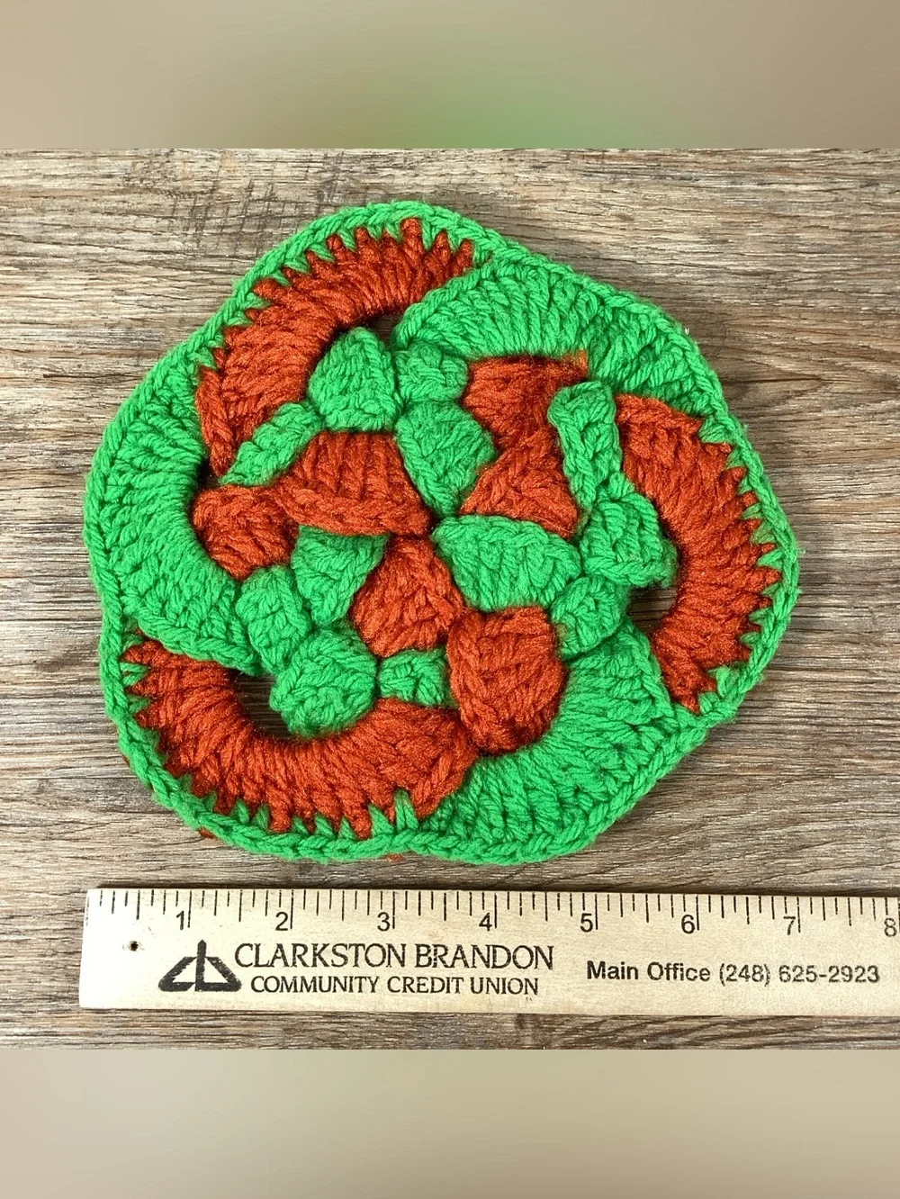 5 Vintage Hand Crocheted Pot Holders Hot Pad Trivet Granny Grannycore Set